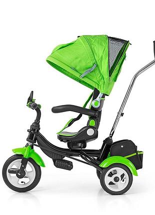 Трехколесный велосипед milly mally Tomy green 131212 зеленый