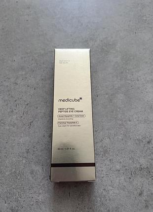 Medicube deep lifting peptide eye cream, 30 мл - крем под глаза с пептидами от морщин и отеков