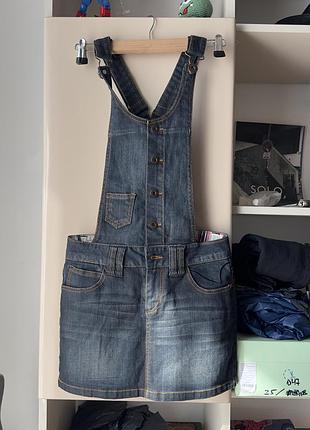 Комбинезон джинсовый с юбкой y2k от only не levi’s diesel