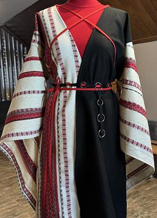 Сукня - кімоно з відкритими рукавами - вишиванками simmishop.handmade