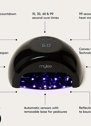 Лампа для маникюра mylee grande led lamp (модель myl30). это качественное британское оборудование, которое ценится мастерами за долговечность