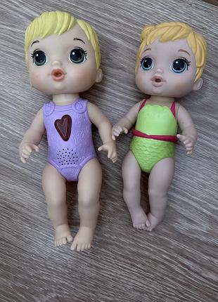 Інтерактивна лялька + звичайна hasbro baby alive 2018