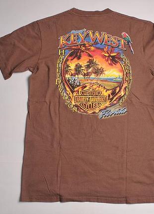 Винтажная футболка 2010 harley davidson key west made in Ausa tee - m