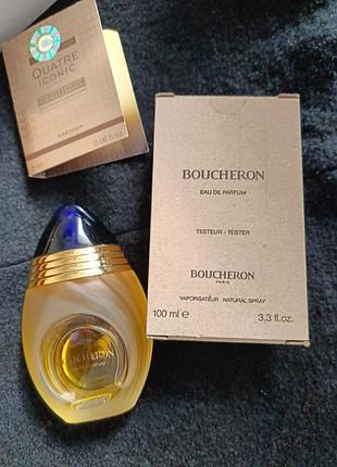 Bousheron eau de parfum новий свіжий тестер 100мл + подаруночок пробник quatre iconic