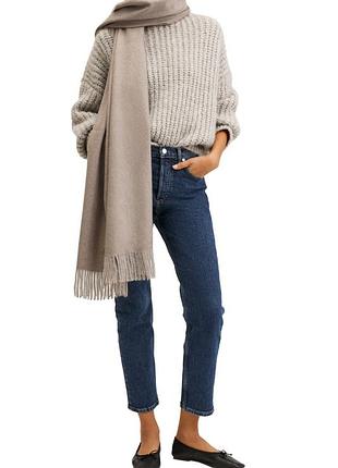Mango стильные укороченные джинсы