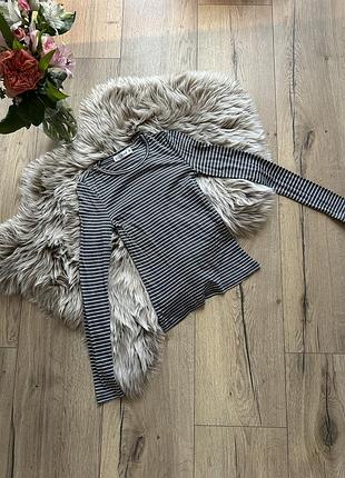 Жіночий приталений лонгслів у смужку від бренду solmar