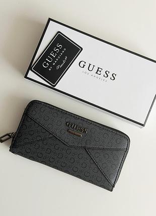 Женский кошелек guess, графитовый женский кошелек guess