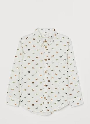 Котонова дитяча сорочка на хлопчика 8-9 років