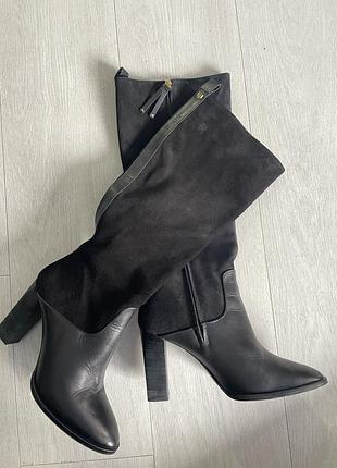 Стильні жіночі чоботи massimo dutti в ідеальному стані р-р 40