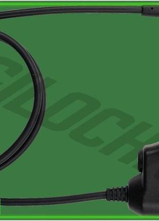 Ve тактическая гарнитура ptt earmor new version m51 черная с кнопкой ptt для рации активные наушники д n6w_ver