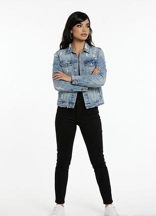 Джинсова жіноча куртка zara