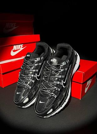 Мужские кроссовки nike p-6000 black white 3