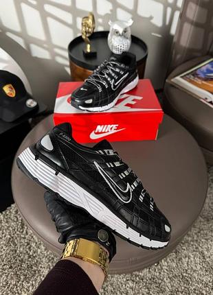 Мужские кроссовки nike p-6000 black white 5