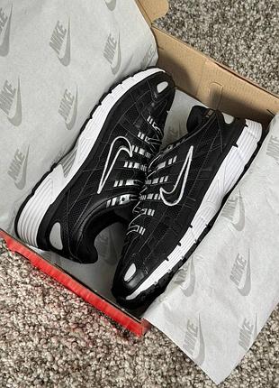 Мужские кроссовки nike p-6000 black white 6