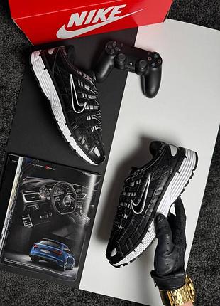 Мужские кроссовки nike p-6000 black white 10