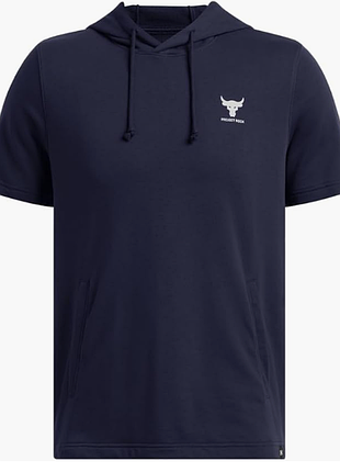 Оригінал under armour project rock payoff short terry hoodie 1387447 410