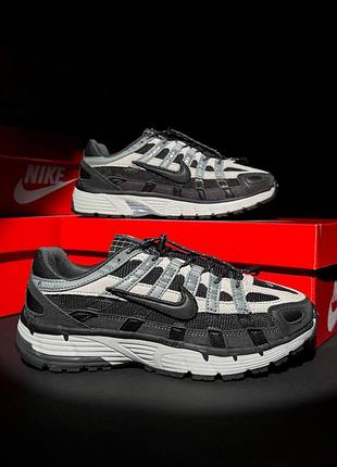 Чоловічі кросівки nike p-6000 black grey