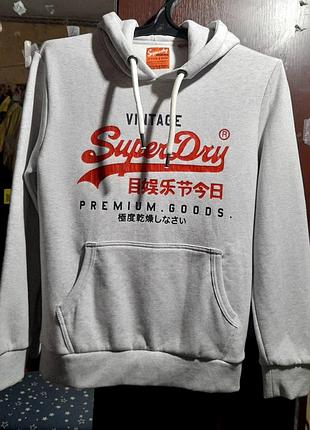 Superdry толстовка с капюшоном, худи кенгуру.