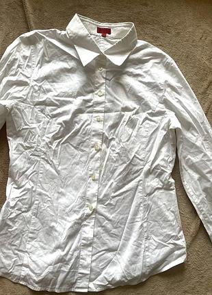 Жіноча біла сорочка hugo boss l/xl
