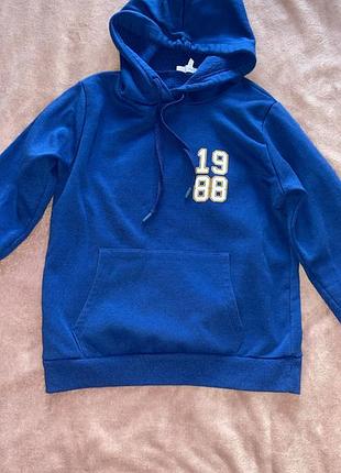 Худі синє оверсайз