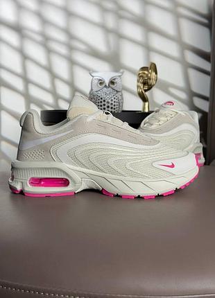 🌺женские кроссовки nike air max fire white beige pink