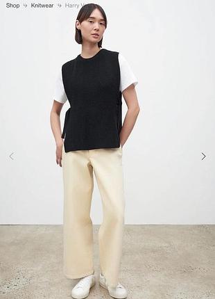 В’язана жіноча жилетка oversize чорна primark