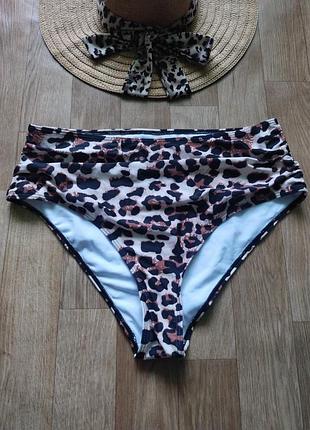 Эффектные леопардовые трусики низ от купальника shein