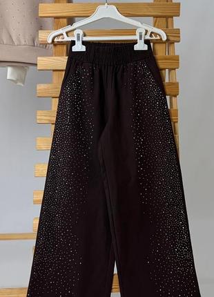 Красивые брюки брюки палаццо для девочки