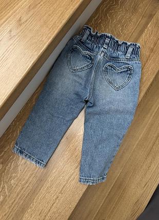 Джинсы zara для девочки 86 см