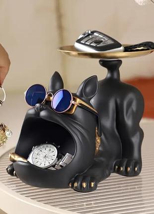 Статуетка ключниця-цукерниця 20см чорний