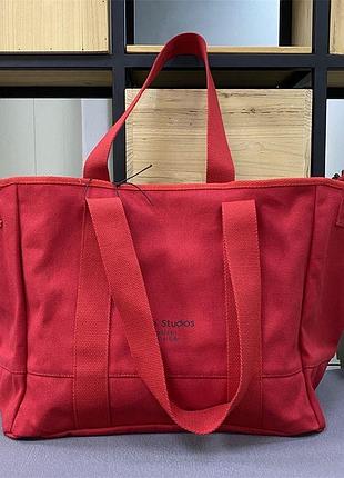 Червона сумка діноча  від acne studios.  шопер