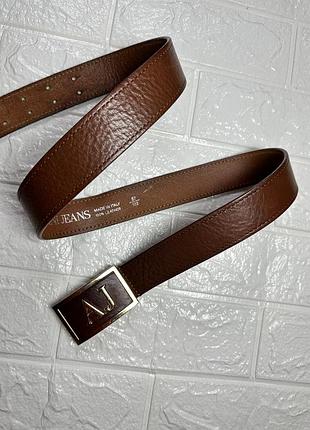 Armani jeans шкіряний ремінь пояс