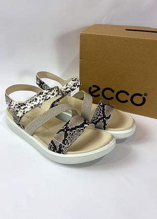 Жіночі шкіряні босоніжки ecco flowt 40 розмір