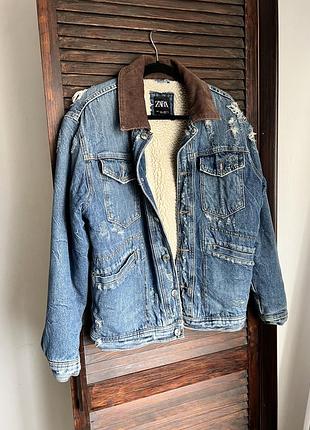Джинсова куртка zara