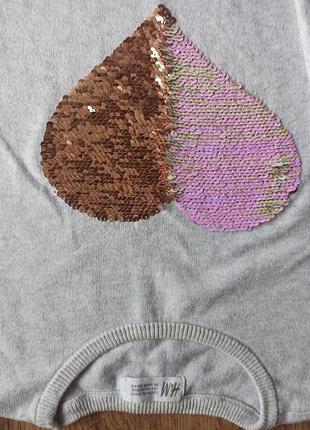 Качественная кофта, бренд h&amp;m,для девочки, на 8-10 лет 8