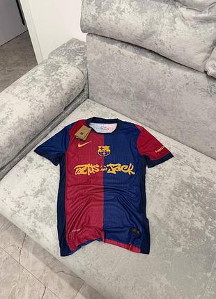 Футболка від бренду nike x barcelona x travis scott jersey
