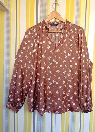 Блуза р.20 (євро р.48) marks&spencer сорочка жіноча рубашка батал велика