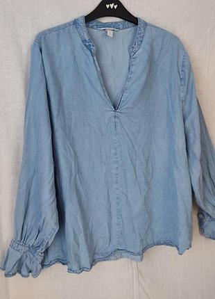 Блуза из лиоцеллы h&amp;m оз. 48-50