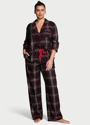 Идея подарка фланелев пижама m xl xxl victoria's secret сикрет оригинал flannel long pajama set
