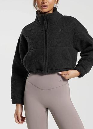 Gymshark sherpa меховая кофта шерпа