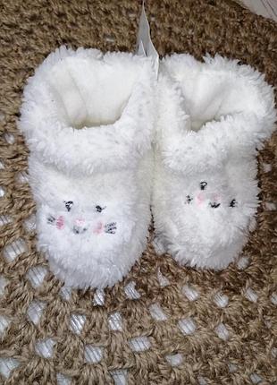 Пинетки плюшевые на флисовой подкладке