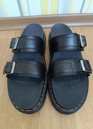 Шлепанцы dr. martens р.42 (27 см) сандалии оригинал черные кожа