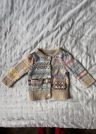 Кардиган светрик дівчинка 6 місяців ralph lauren