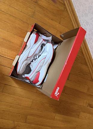 Кроссовки puma softfoam+ белые с красным eur 39