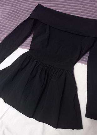 Платье женское волан короткое
