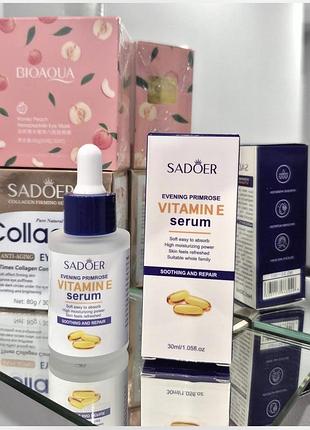 💛сироватка з вітаміном е проти старіння шкіри sadoer vitamin e serum, 30 мл