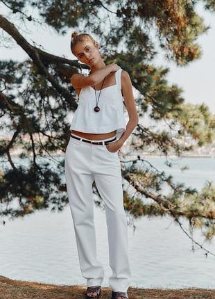 Прямі джинси від zara з високою талією, 36, 38р, оригінал