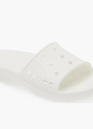 Crocs білі жіночі слайди босоніжки крокси