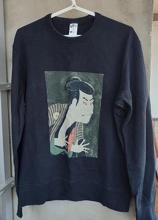 Чорний світшот uniqlo ut museum of fine arts boston crewneck sweatshirt kabuki actor ōtani oniji iii as yakko edobei tōshūsai sharaku japanese
1794