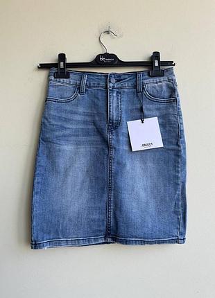 Жіноча джинсова міні спідниця object